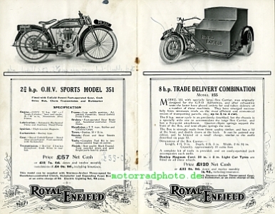 Preview: Royal Enfield Motorrad Prospekt 24 Seiten  1924  royen-p24