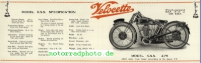 Preview: Velocette Motorrad Prospekt  8 Seiten  1927   velo-p27