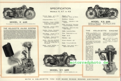 Preview: Velocette Motorrad Prospekt  8 Seiten  1927   velo-p27