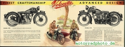 Preview: Velocette Motorrad Prospekt  8 Seiten  1936   velo-p36
