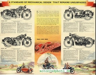 Preview: Velocette Motorrad Prospekt  8 Seiten  1936   velo-p36