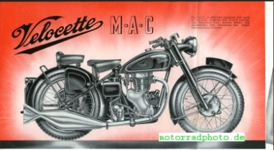 Preview: Velocette Motorrad Prospekt  8 Seiten  1951  velo-p51