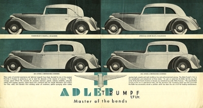 Preview: Adler Automobil Prospekt Typ 1,7Ltr. Trumpf  1935       ad-op35 Preview: Adler Automobil Prospekt Typ 1,7Ltr. Trumpf  1935       ad-op35