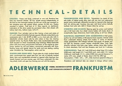 Preview: Adler Automobil Prospekt Typ 1,7Ltr. Trumpf  1935       ad-op35 Preview: Adler Automobil Prospekt Typ 1,7Ltr. Trumpf  1935       ad-op35