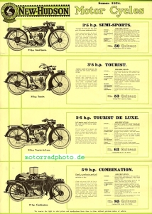 Preview: New Hudson Motorrad Prospekt  10 Seiten  1924   nh-p24
