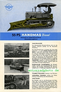 Preview: Hanomag Raupe Prospekt  K 55 E  4 Seiten      hano-op51-2
