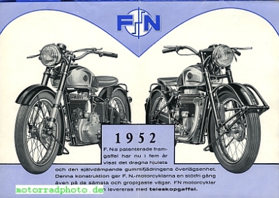 Preview: FN Motorrad Prospekt 8 Seiten  1952    fn-p52