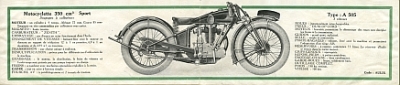 Preview: Aiglon Motorrad Prospekt 8 Seiten 1929    aig-p29