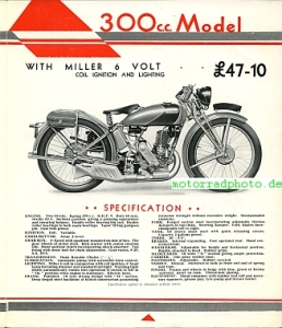 Preview: New Mount Motorrad Prospekt  6 Seiten  1930   nemou-p30