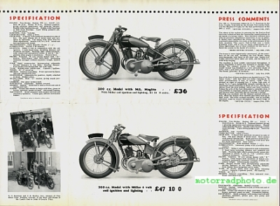 Preview: New Mount Motorrad Prospekt  8 Seiten  1932   nemou-p32
