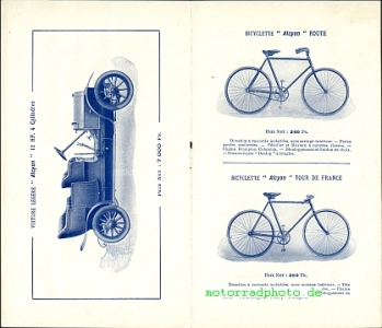 Preview: Alcyon Motorrad Fahrrad +  Auto Prospekt  12 Seiten 1910   alc-p10