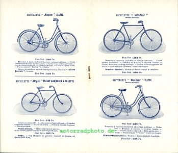Preview: Alcyon Motorrad Fahrrad +  Auto Prospekt  12 Seiten 1910   alc-p10