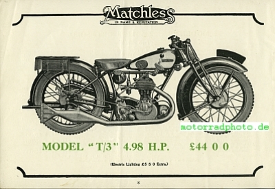 Preview: Matchless Motorrad Prospekt 24 Seiten  1929   mat-p29