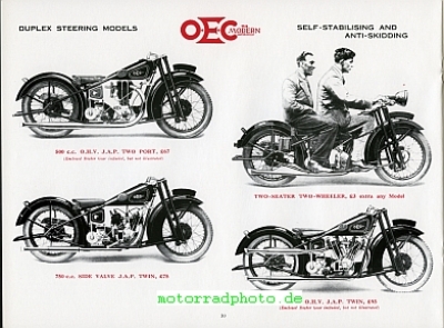 Preview: OEC Motorrad Prospekt  20 Seiten  1929   oec-p29