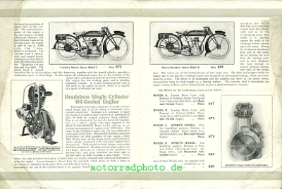 Preview: Coventry Mascot Motorrad Prospekt 4 Seiten 1923  covma-p23