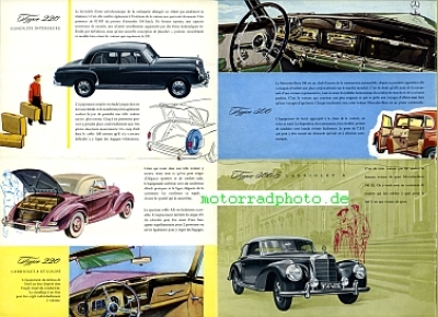 Preview: Mercedes Benz Prospekt  6 Zyl. Typen, Export-Version 1954   mb-op54-6zyl-f