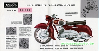 Preview: Maico Motorrad Prospekt  8 Seiten  1953   mai-op53