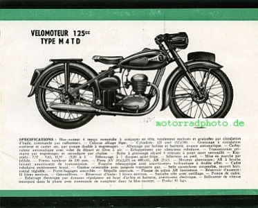 Preview: Magnat Debon Motorrad Prospekt 6 Seiten 1951   md-p51
