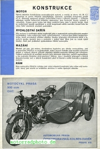 Preview: Praga Motorrad Prospekt  8 Seiten ca. 1930   pra-p30