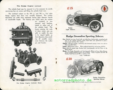 Preview: Rudge Motorrad Katalog 20 Seiten 1925             rud-p25