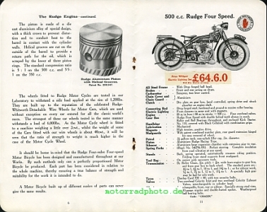 Preview: Rudge Motorrad Katalog 20 Seiten 1925             rud-p25