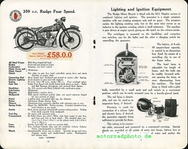 Preview: Rudge Motorrad Katalog 20 Seiten 1925             rud-p25