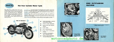 Preview: Wooler Motorrad Prospekt  4 Seiten 1955      woo-p55