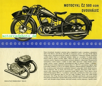 Preview: CZ Motorrad Prospekt  12 Seiten   1934   cz-p34