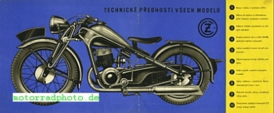 Preview: CZ Motorrad Prospekt  12 Seiten   1934   cz-p34