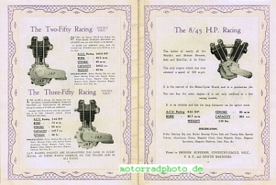 Preview: JAP Motoren Hauptkatalog 28 Seiten  1927     jap-p27