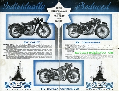 Preview: OEC Motorrad Prospekt  12 Seiten  1939   oec-p39