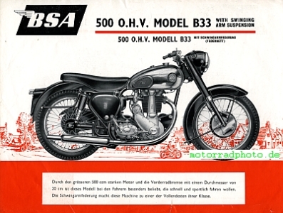 Preview: BSA Motorrad Prospekt  6 Seiten 1953   bsa-p53