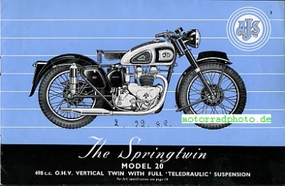 Preview: A.J.S. Motorrad Prospekt  10 Seiten  1951     ajs-p51