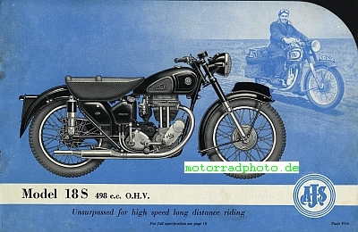 Preview: A.J.S. Motorrad Prospekt  12 Seiten  1954     ajs-p54