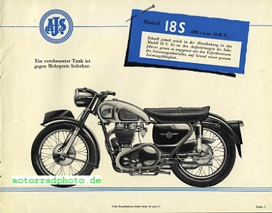 Preview: A.J.S. Motorrad Prospekt  12 Seiten  1956     ajs-p56