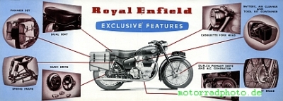 Preview: Royal Enfield Motorrad Prospekt 12 Seiten  1956   royen-p56