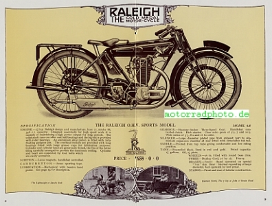 Preview: Raleigh Motorrad Prospekt  20 Seiten 1925   ral-p25