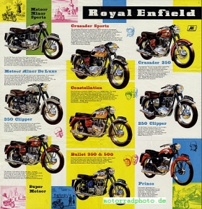 Preview: Royal Enfield Motorrad Prospekt 12 Seiten  1961  royen-p61