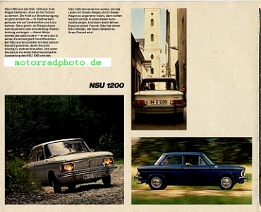 Preview: NSU Auto Prospekt  RO 80, Prinz 20 Seiten 1967    nsu-a-p67