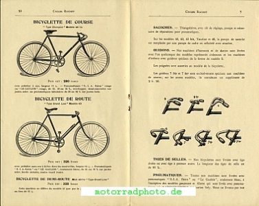 Rochet Fahrrad, Tricycle, Motorrad Katalog 18 Seiten  1911   roc-p1911