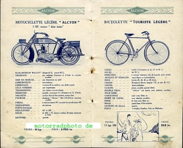 Preview: Alcyon Motorrad + Fahrrad Prospekt  24 Seiten 1922    alc-p22