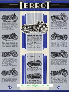 Preview: Terrot Motorrad Prospekt 16 Seiten 1939     ter-p39
