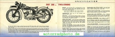 Preview: Dot  Motorrad Prospekt 4 Seiten   1956    dot-p56