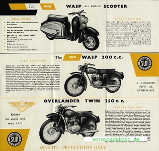 Preview: Sun Motorrad Prospekt  12 Seiten  1959    sun-p59