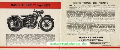Preview: Magnat Debon Motorrad Prospekt 6 Seiten 1950   md-p50