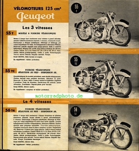 Preview: Peugeot Motorrad Prospekt 12 Seiten 1953    peu-p53