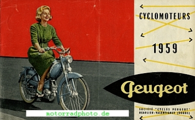 Peugeot Kleinmotorrad Prospekt 16 Seiten 1959  peu-p59