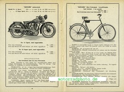 Preview: Monark Motorrad + Fahrrad Katalog  48 Seiten  1931  mona-p31