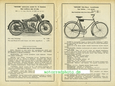 Preview: Monark Motorrad + Fahrrad Katalog  48 Seiten  1931  mona-p31