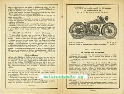 Preview: Monark Motorrad + Fahrrad Katalog  48 Seiten  1932  mona-p32